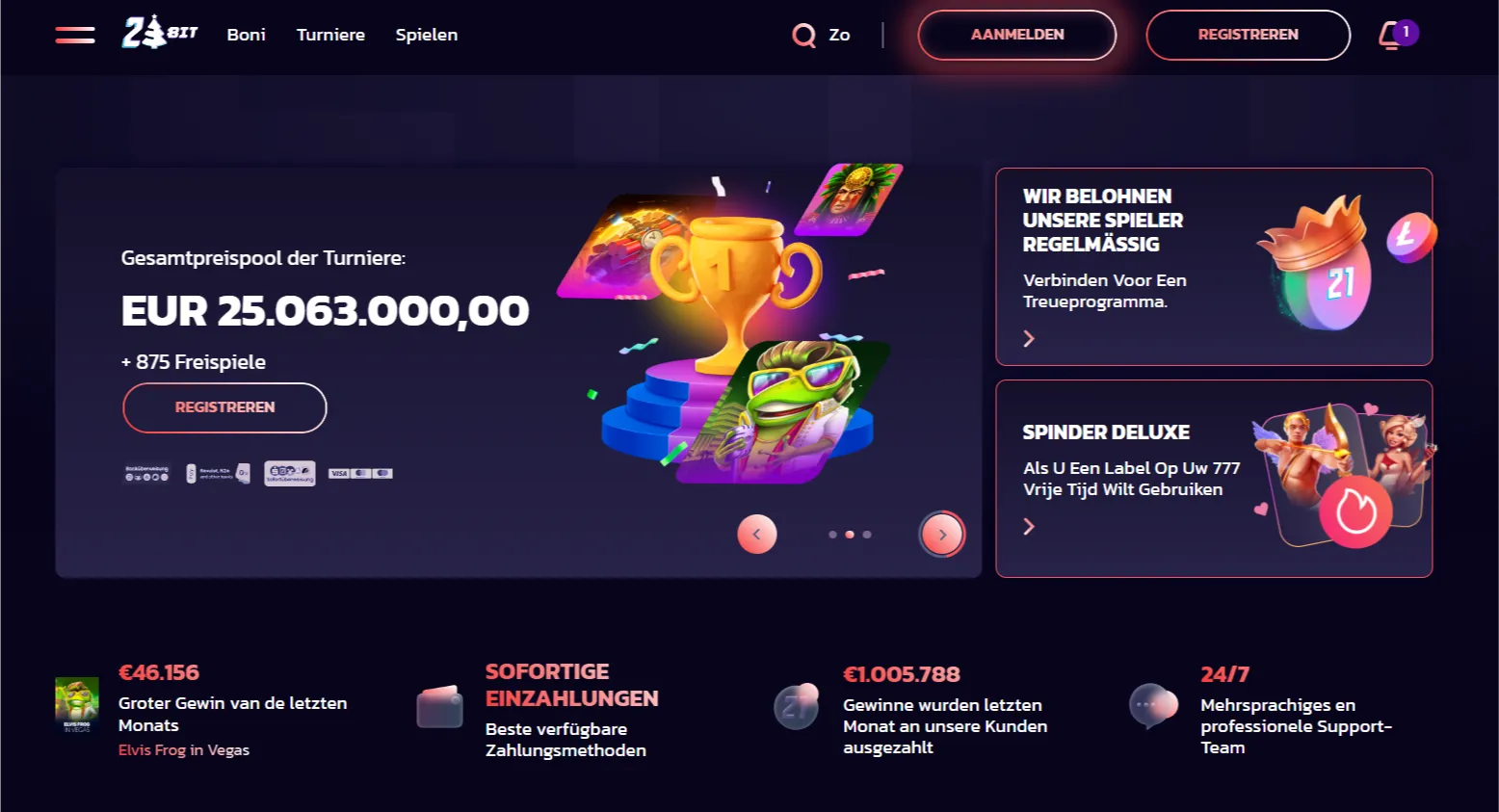 21Bit – stap in de wereld van het cryptocasino met 100% en 200 rondes