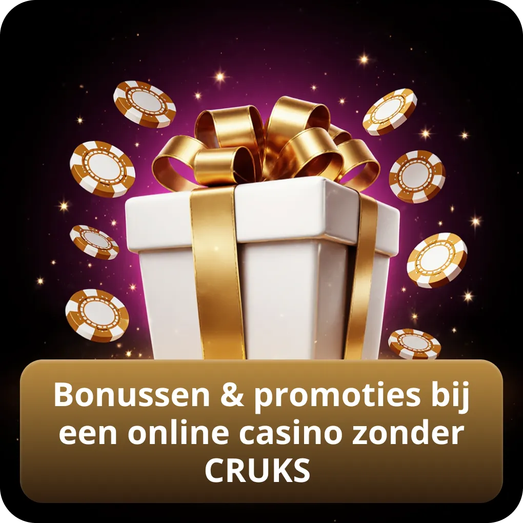 Bonussen & promoties bij een online casino zonder CRUKS